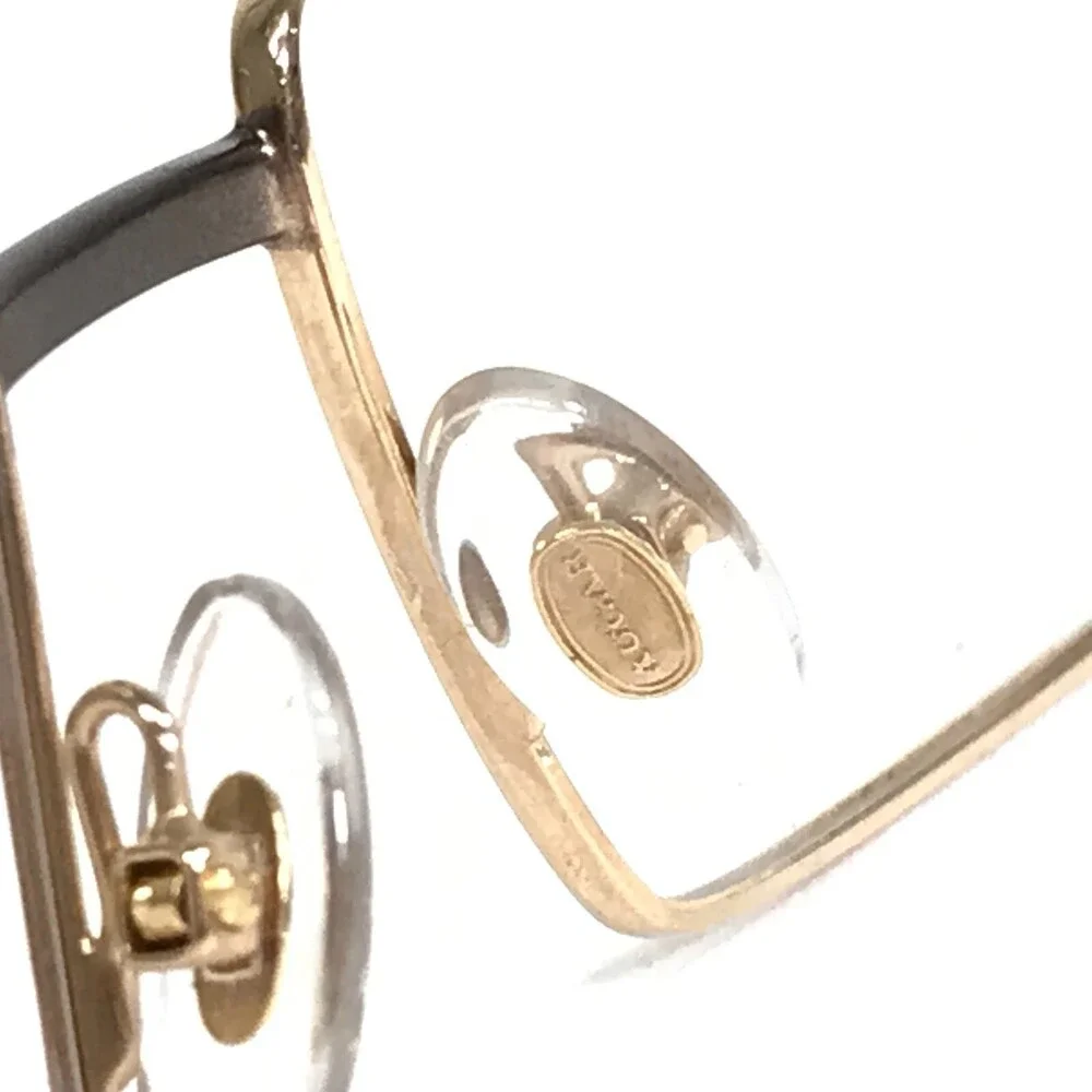 Augar Eyeglasses Frames 209 COL 101 Brown Gold 22KT GP Gold Plated 56-18-135